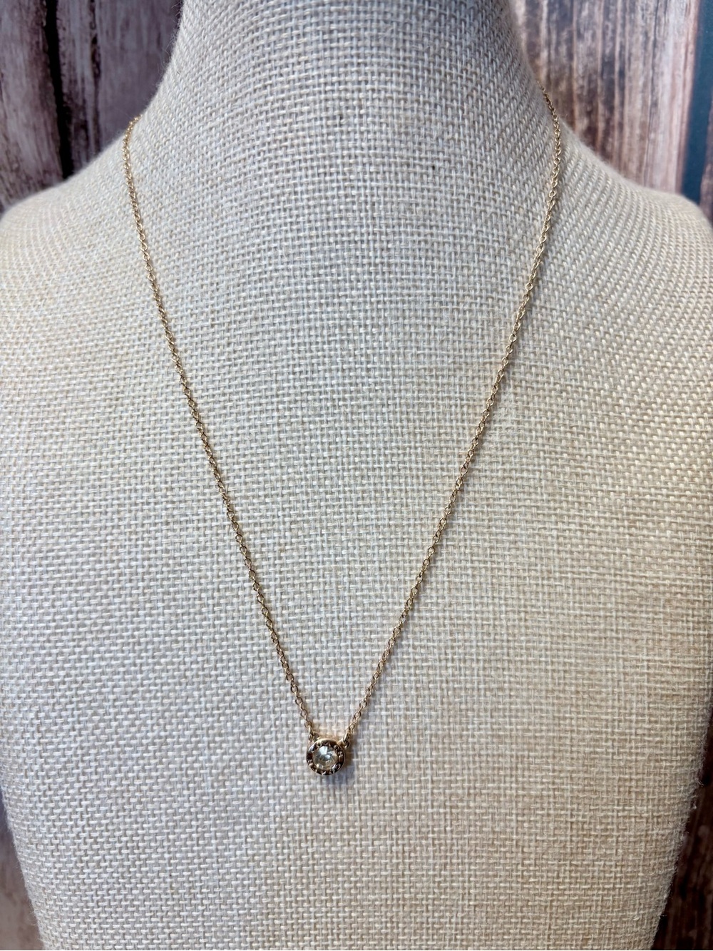 Coach Gold Crystal Charm Necklace NWT - Picture 3 of 7